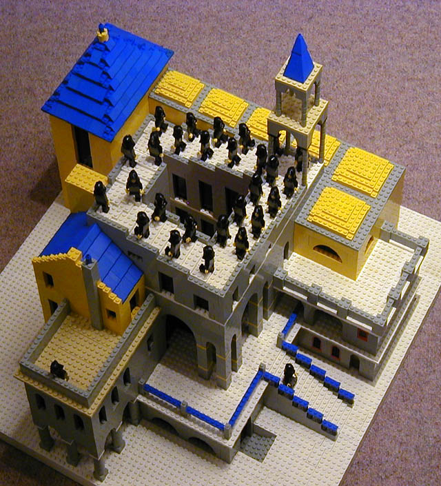 escher waterfall lego